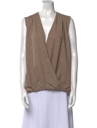 Alice + Olivia V-Neck Sleeveless Top