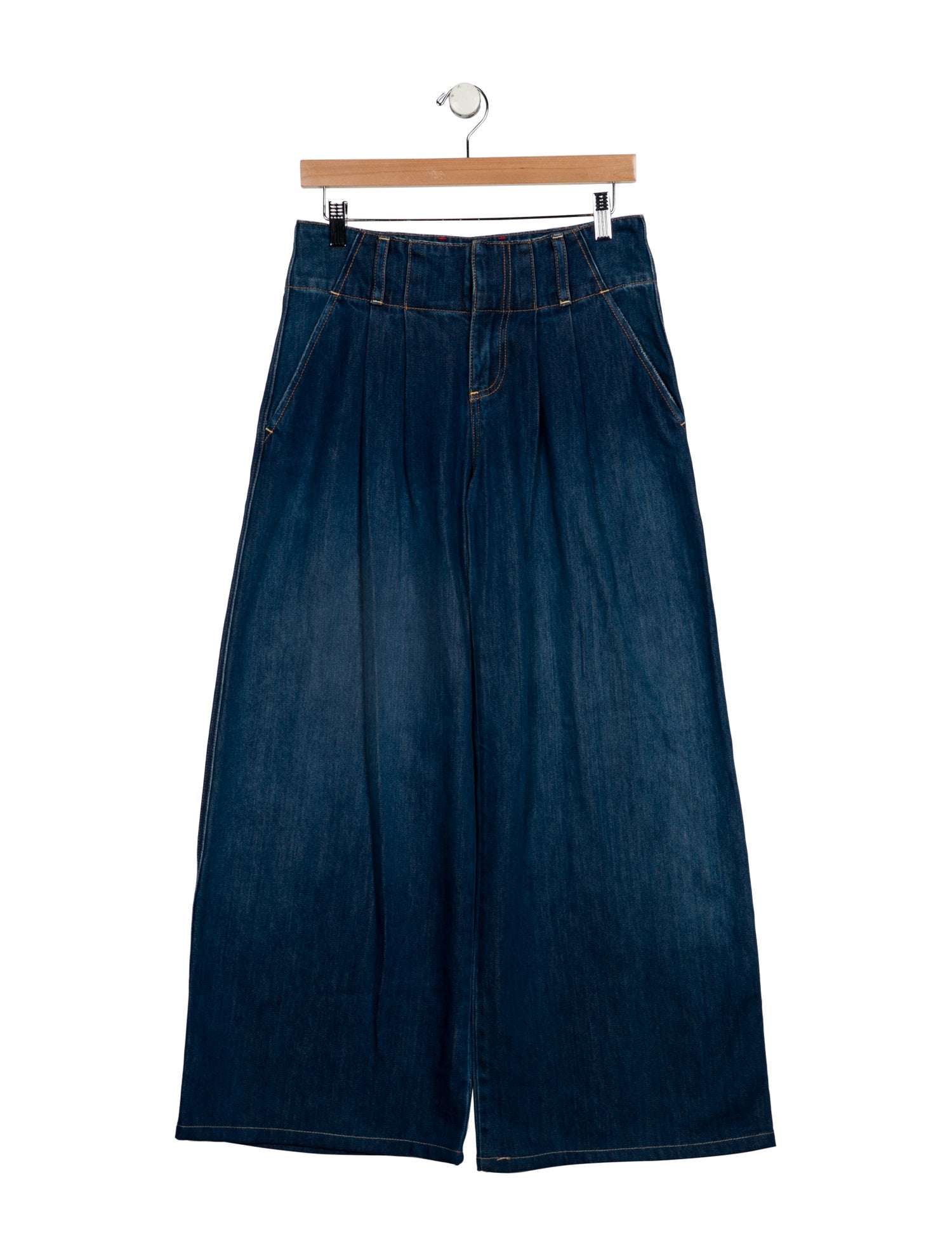 Alice + Olivia Mid-Rise Wide Leg Jeans