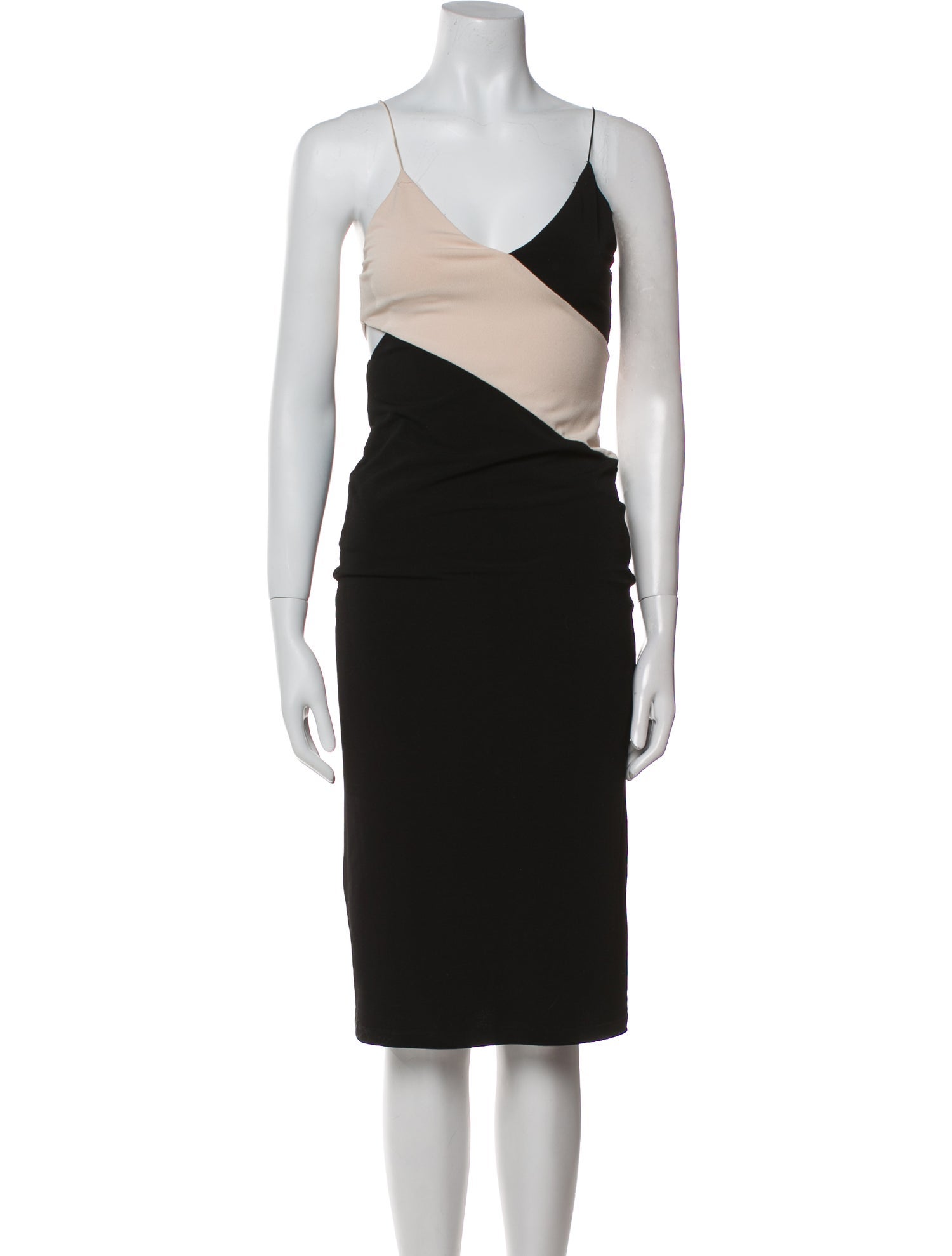 Alice + Olivia V-Neck Midi Length Dress