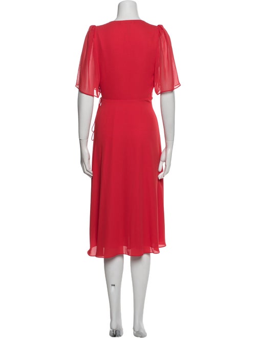 Alice + Olivia V-Neck Midi Length Dress
