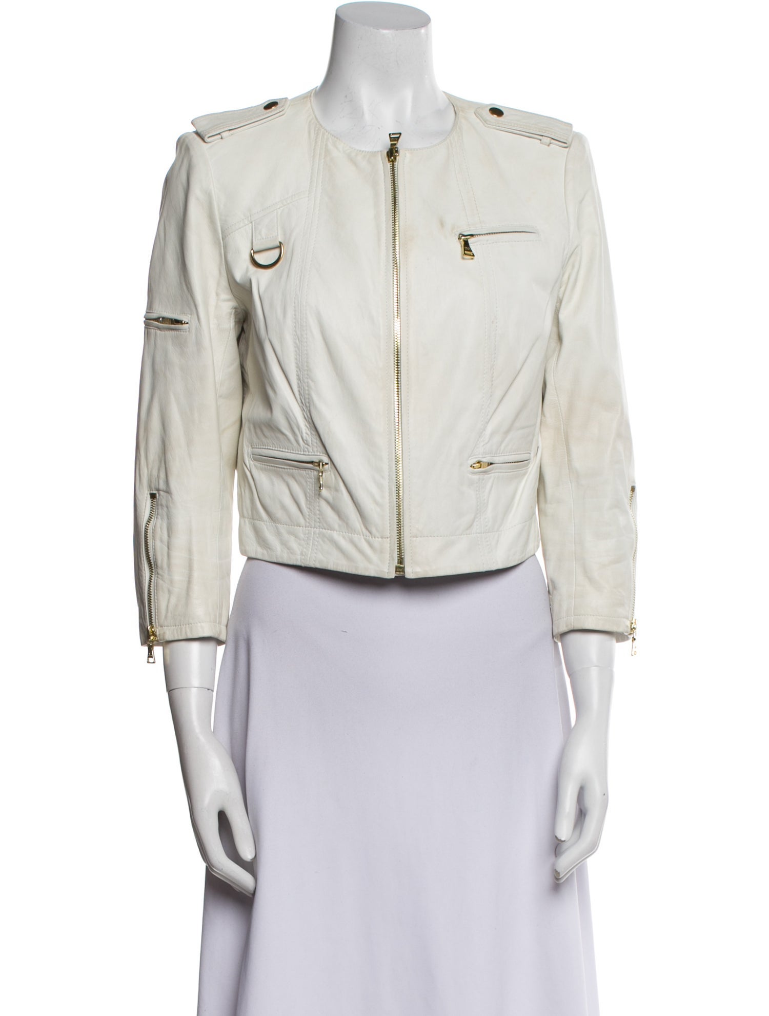 Alice + Olivia Leather Biker Jacket