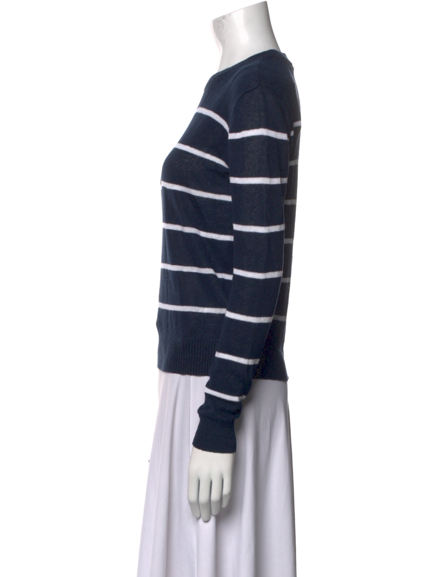 Alice + Olivia Striped Crew Neck Sweater