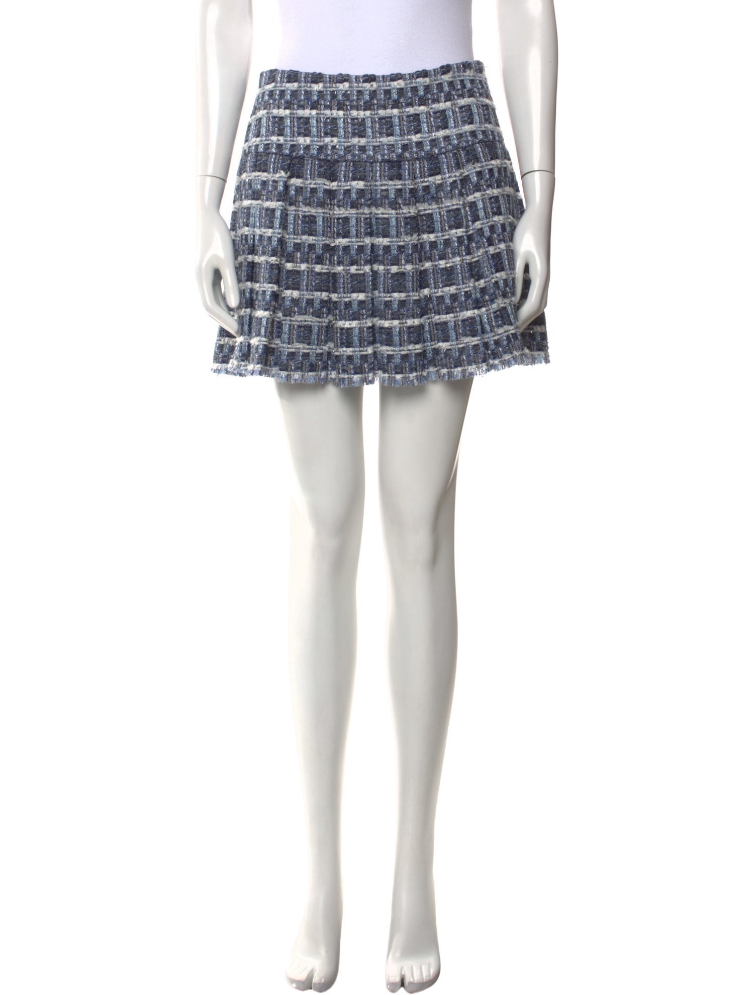 Alice + Olivia Tweed Pattern Mini Skirt