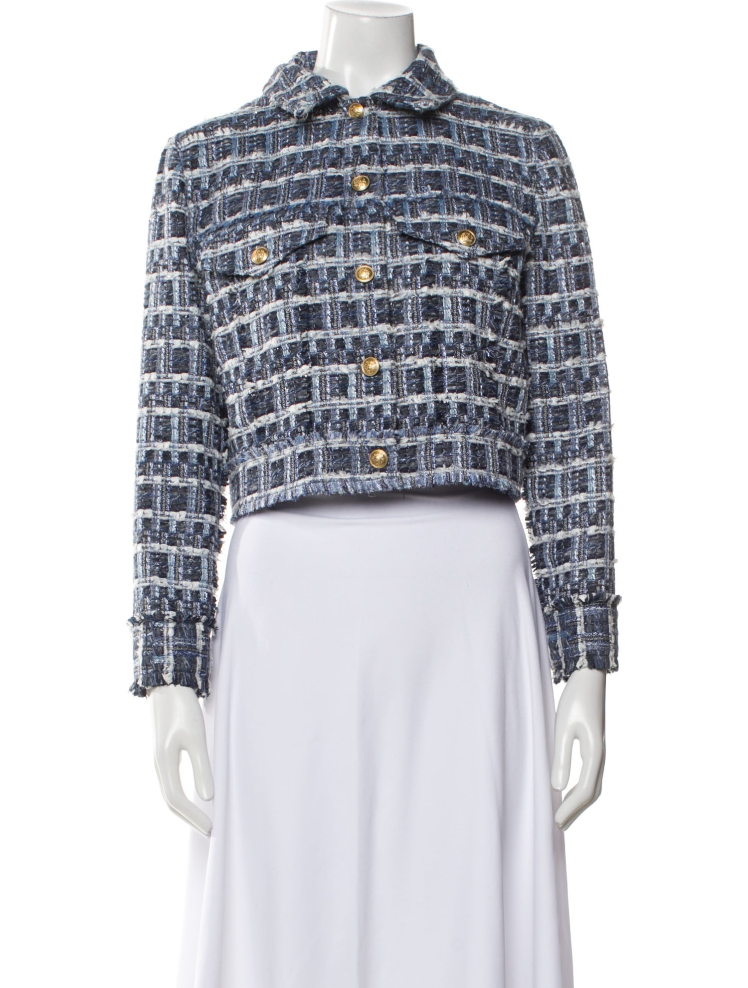 Alice + Olivia Tweed Pattern Evening Jacket