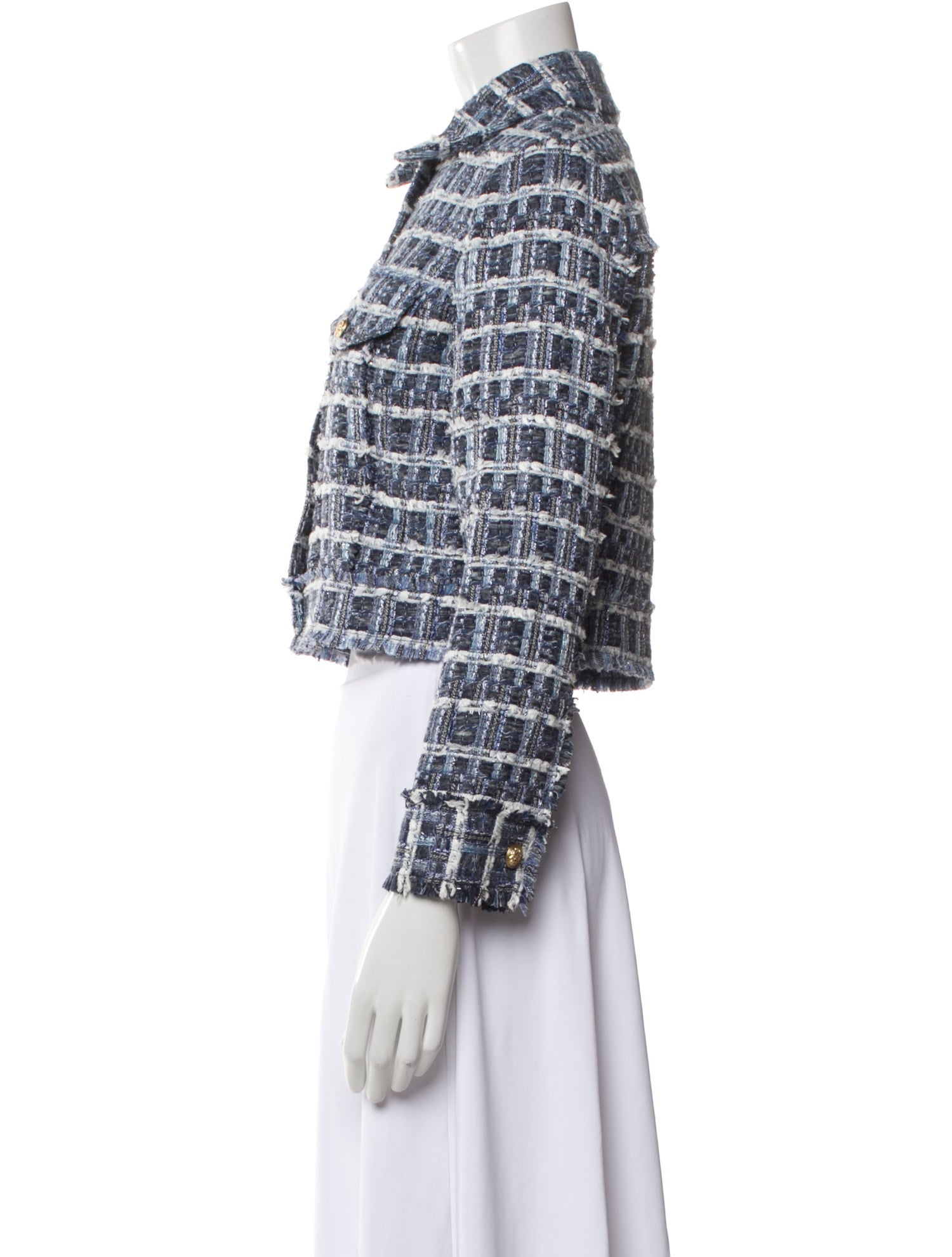Alice + Olivia Tweed Pattern Evening Jacket