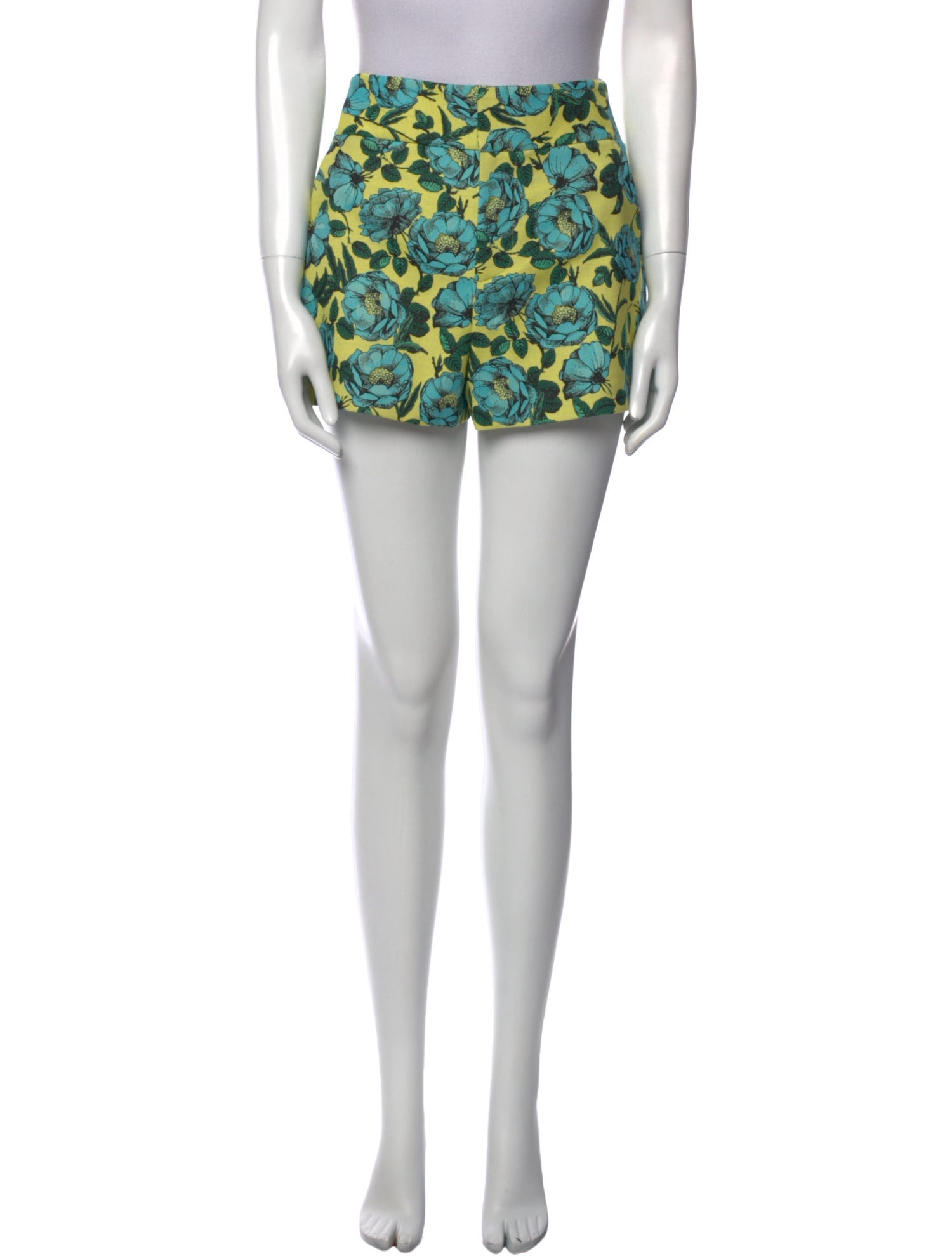 Alice + Olivia Floral Print Mini Shorts