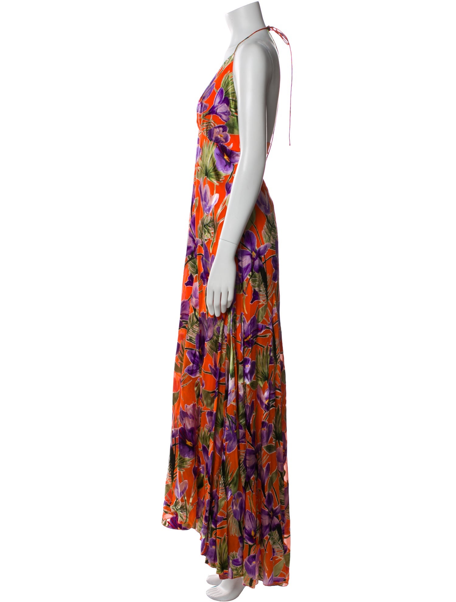 Alice + Olivia Floral Print Long Dress w/ Tags