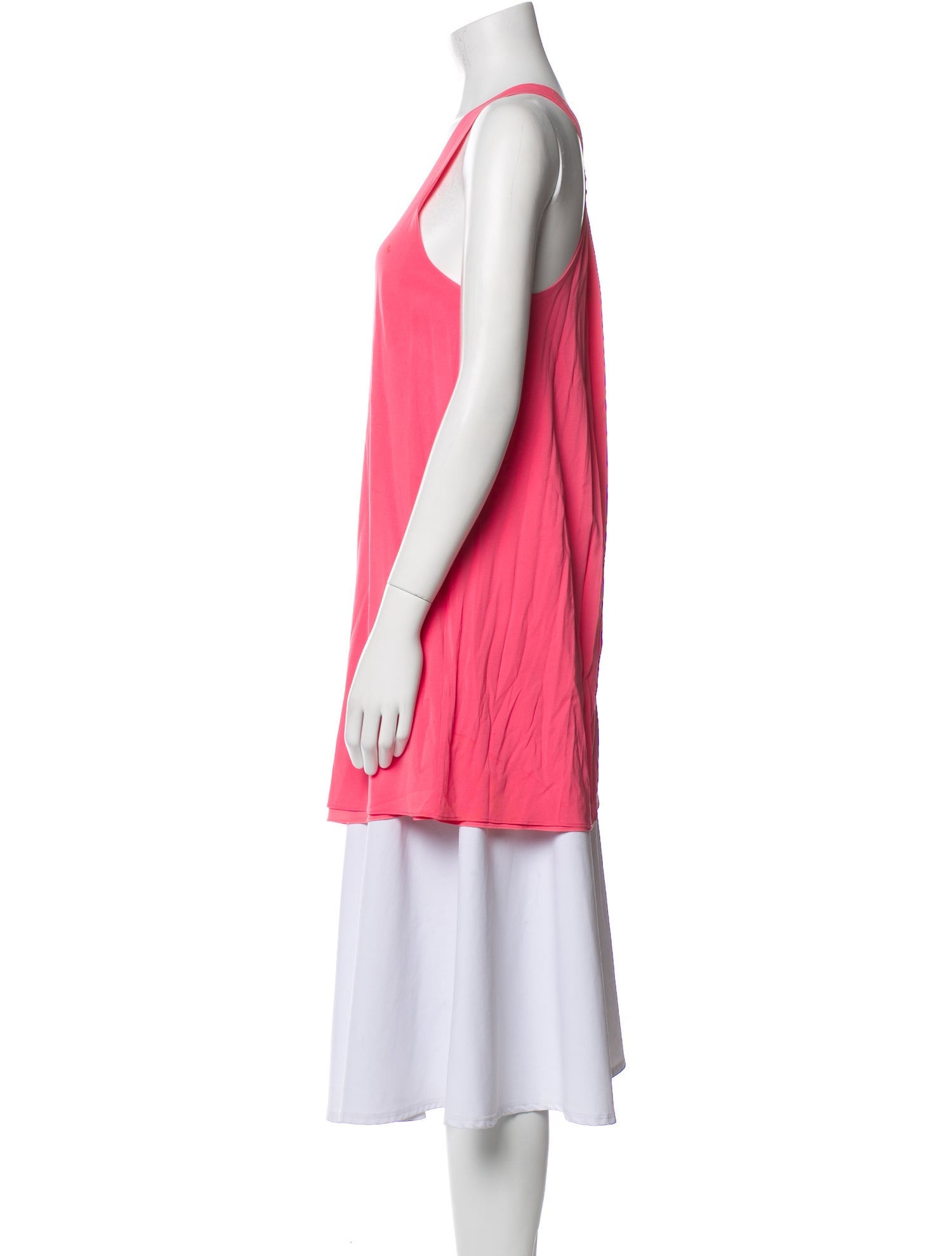 Alice + Olivia Silk Scoop Neck Tunic