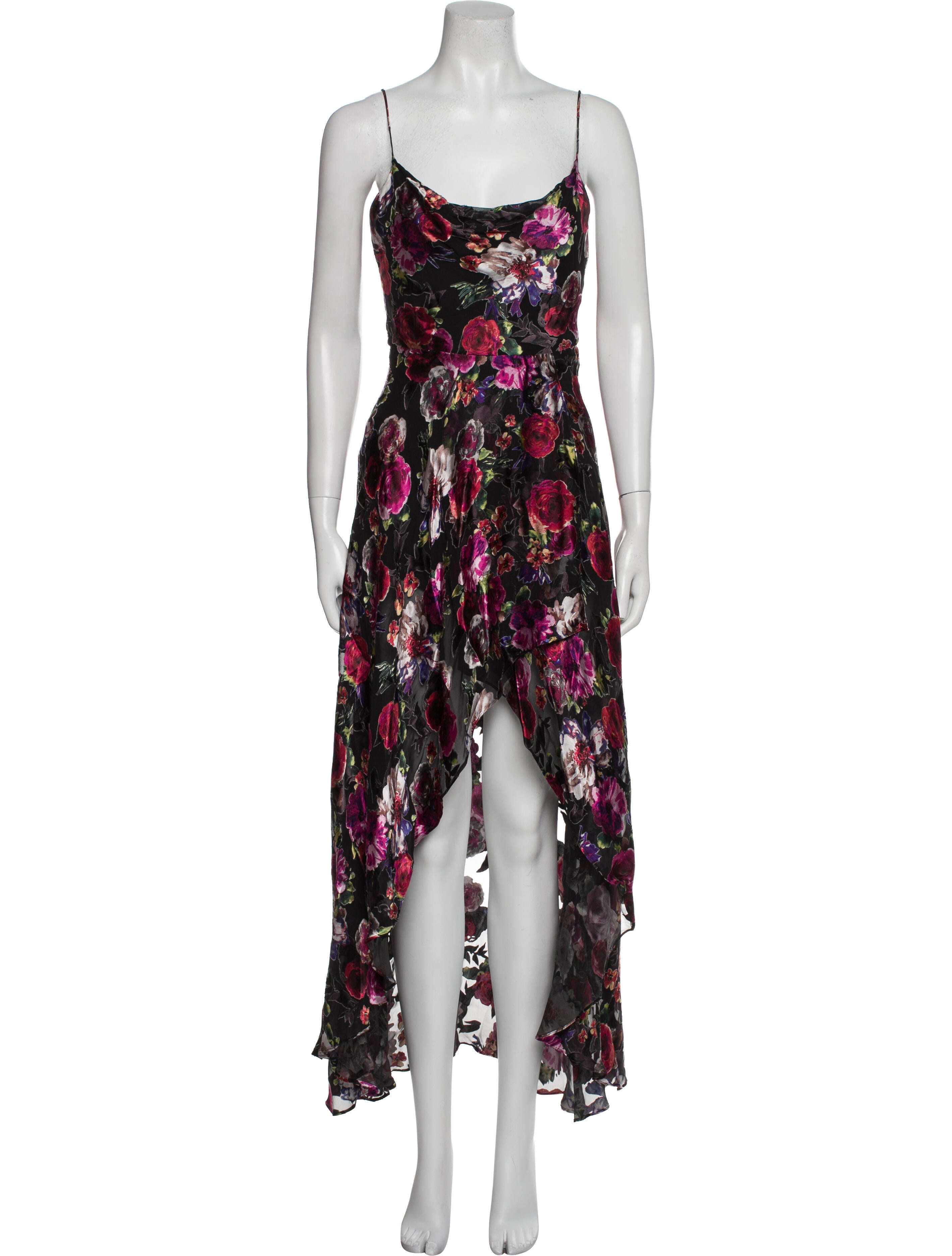 Alice + Olivia Floral Print Long Dress