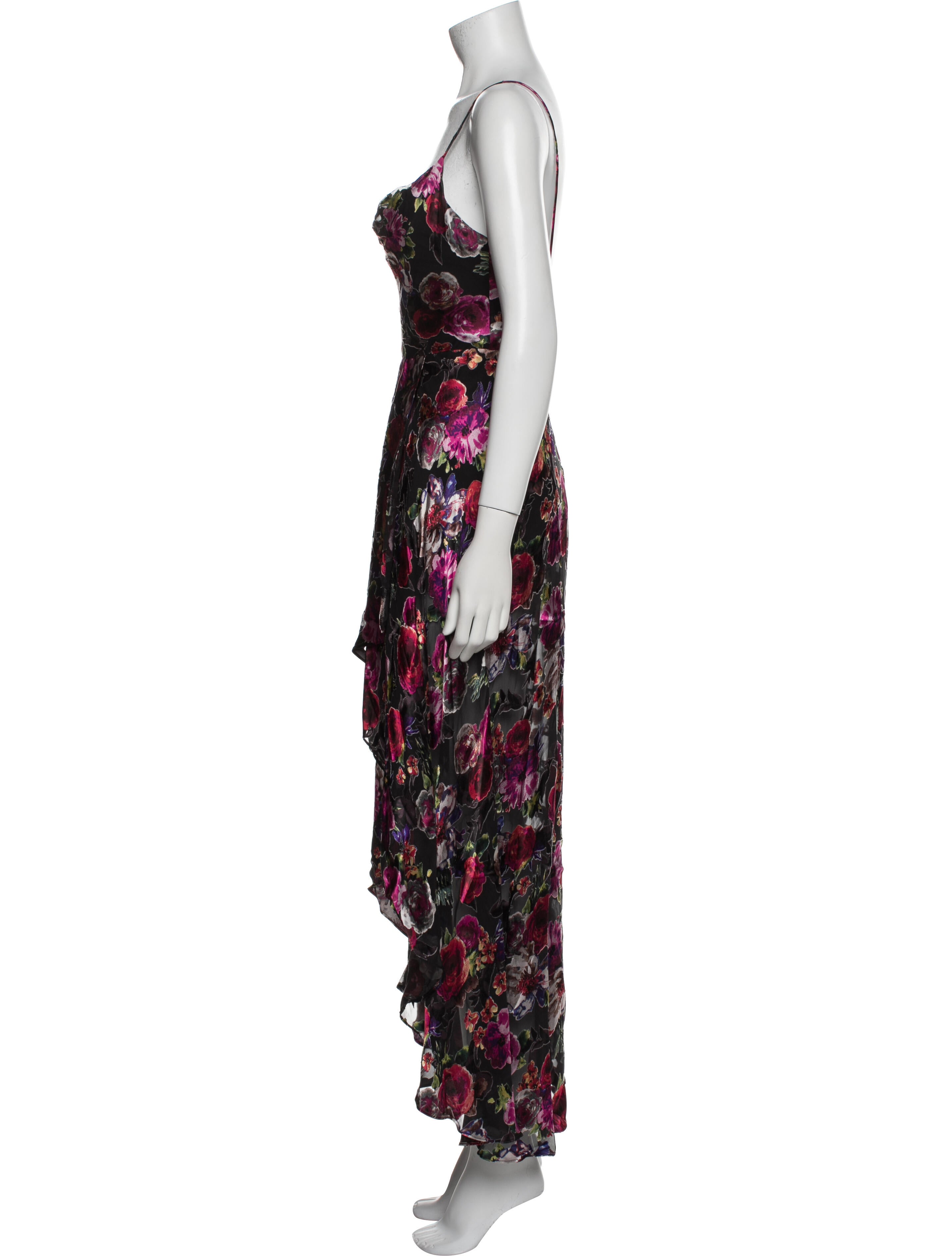 Alice + Olivia Floral Print Long Dress