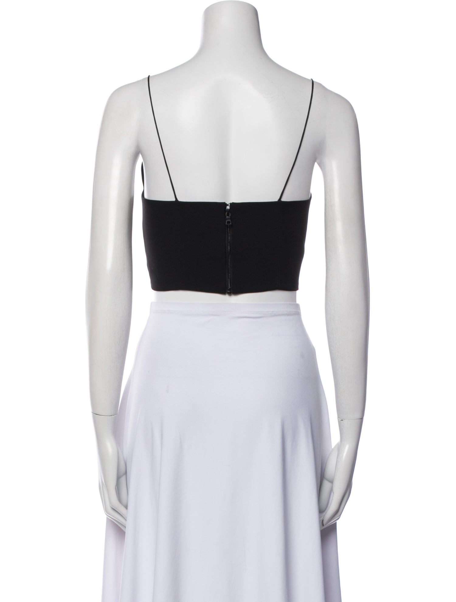 Alice + Olivia V-Neck Sleeveless Crop Top