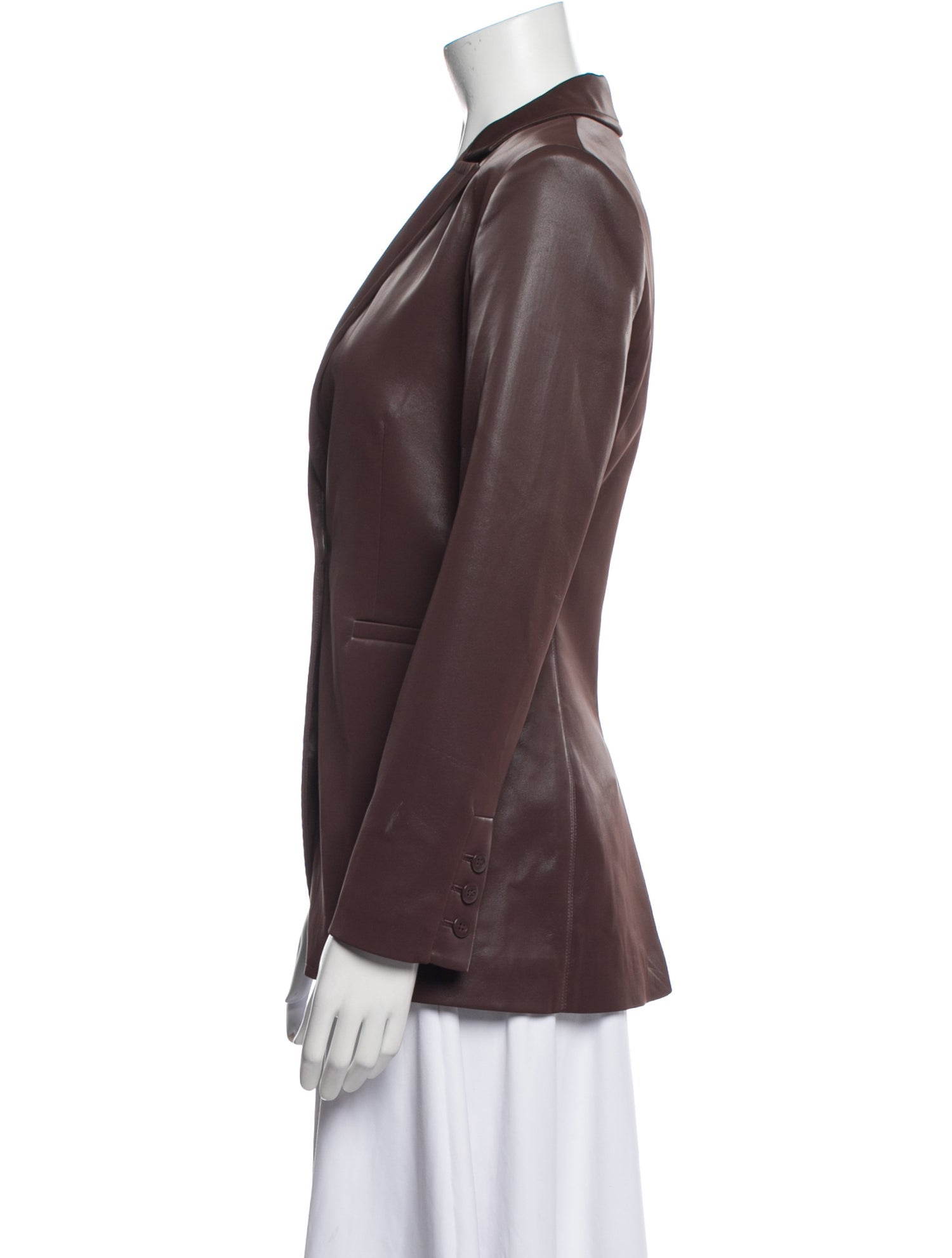 Alice + Olivia Faux Leather Blazer