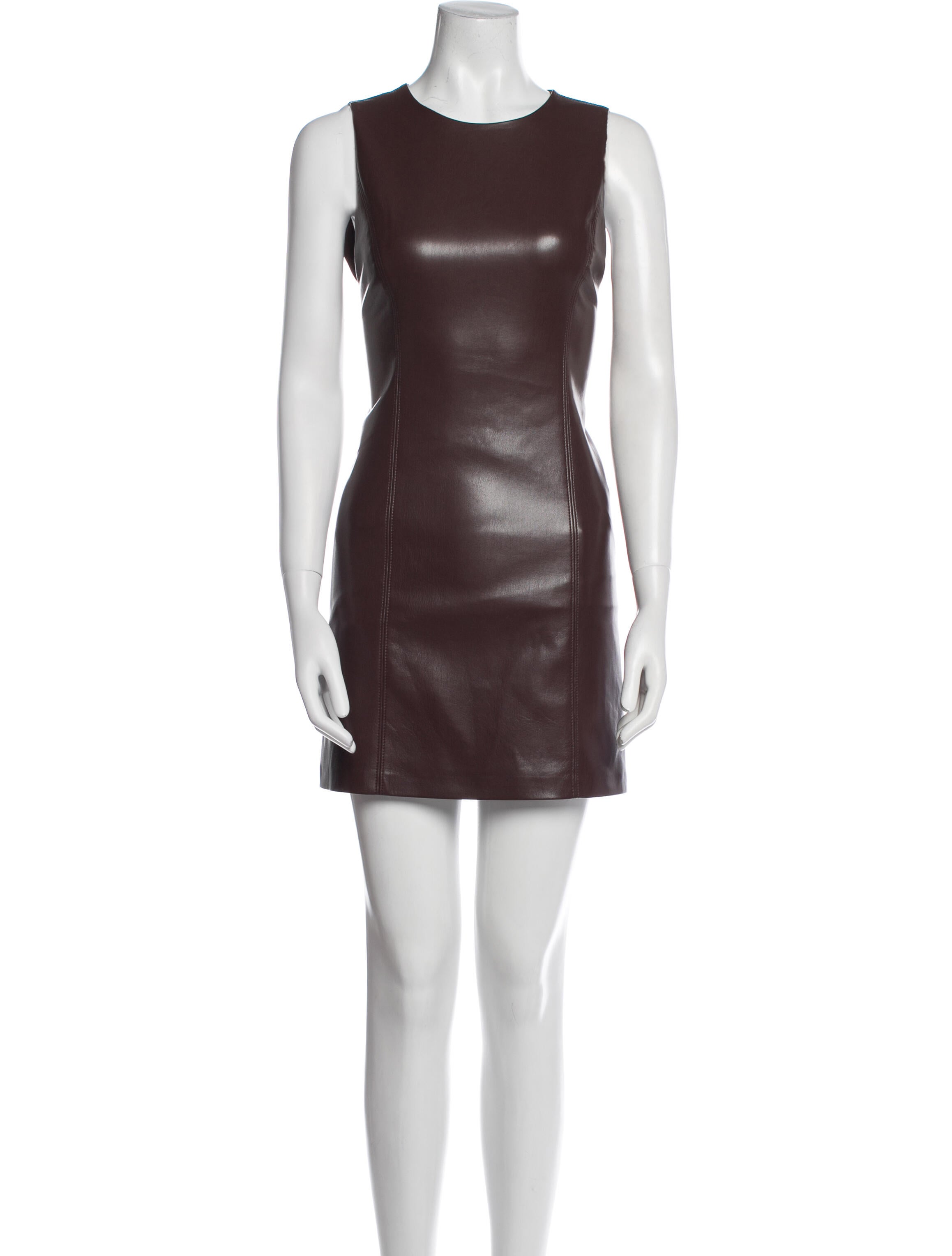 Alice + Olivia Faux Leather Mini Dress