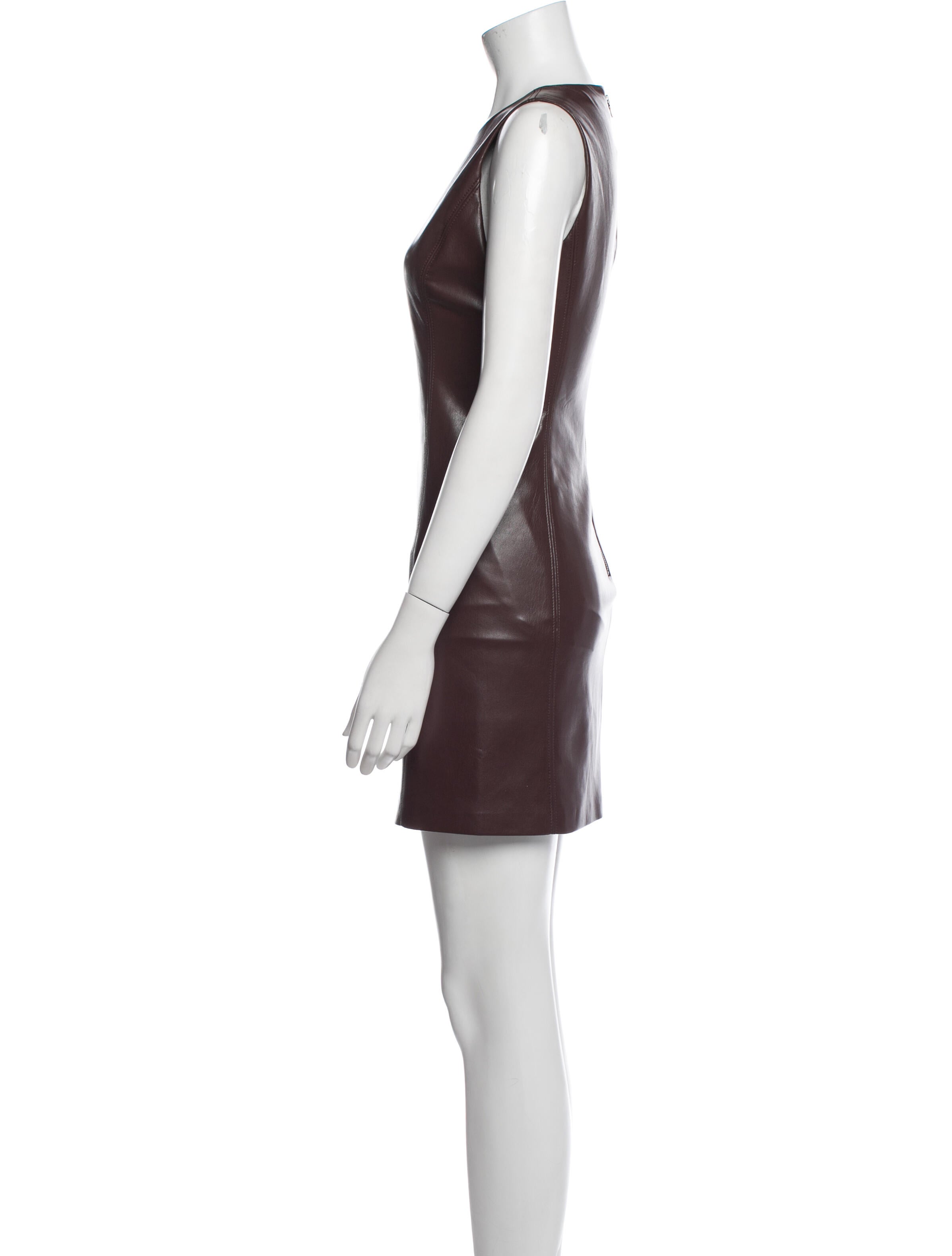 Alice + Olivia Faux Leather Mini Dress