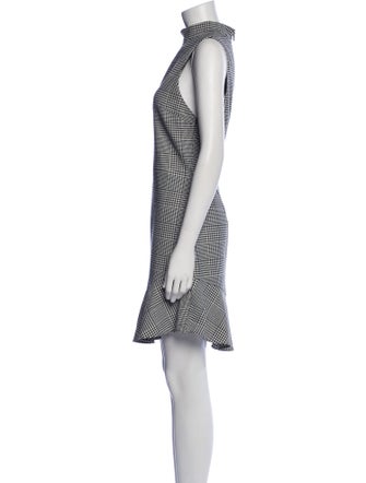 Alice + Olivia Houndstooth Print Mini Dress