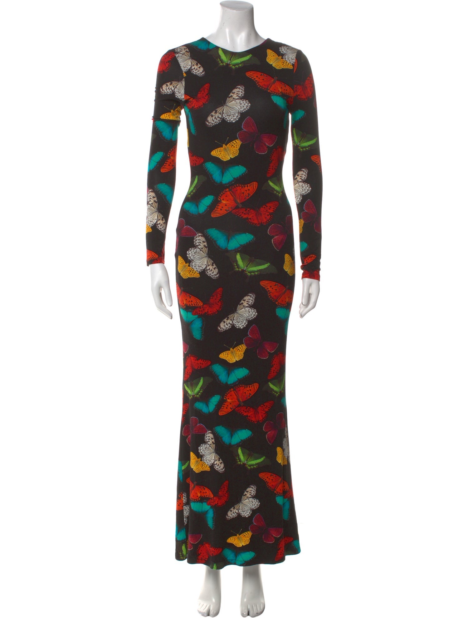 Alice + Olivia Floral Print Long Dress