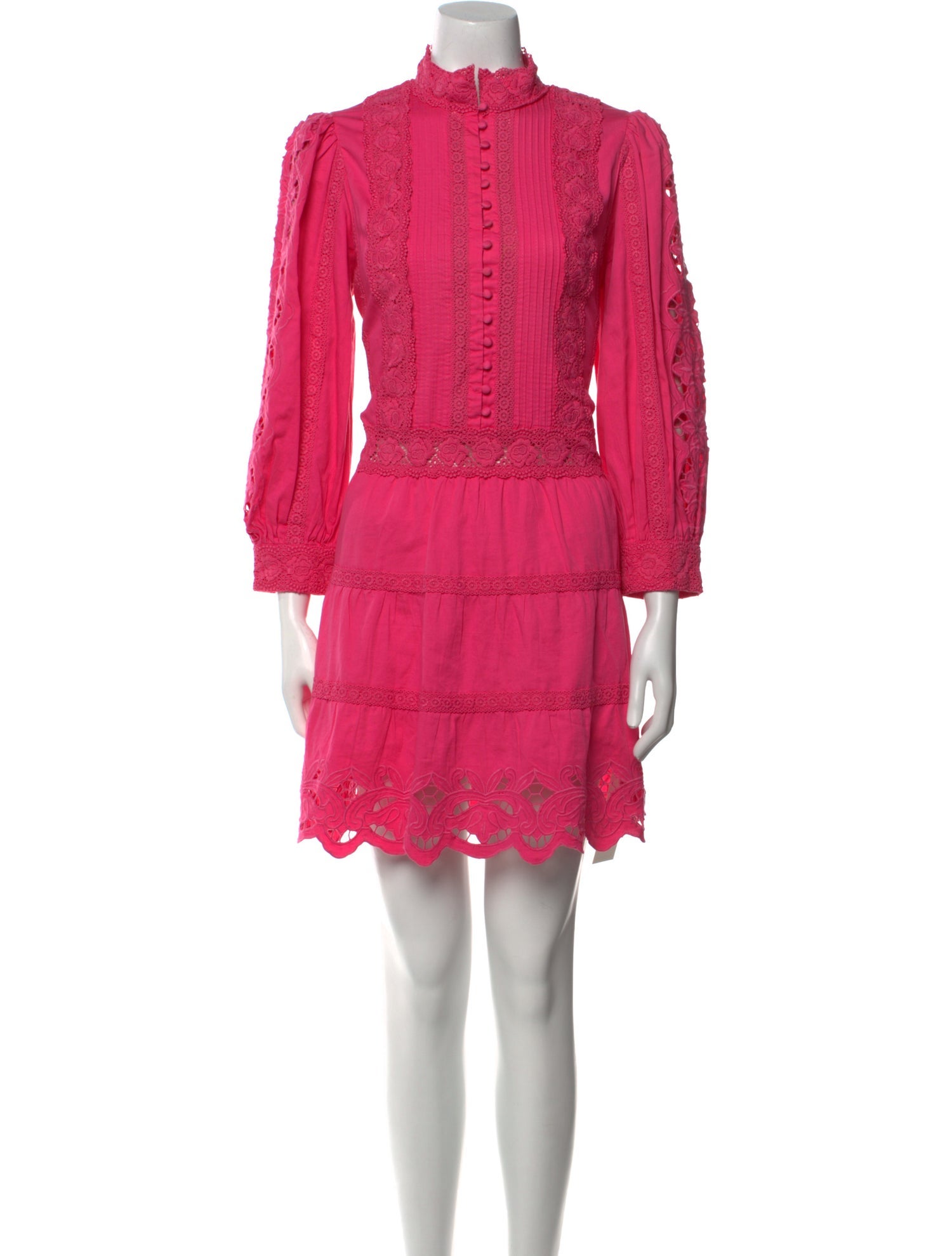 Alice + Olivia Mock Neck Mini Dress