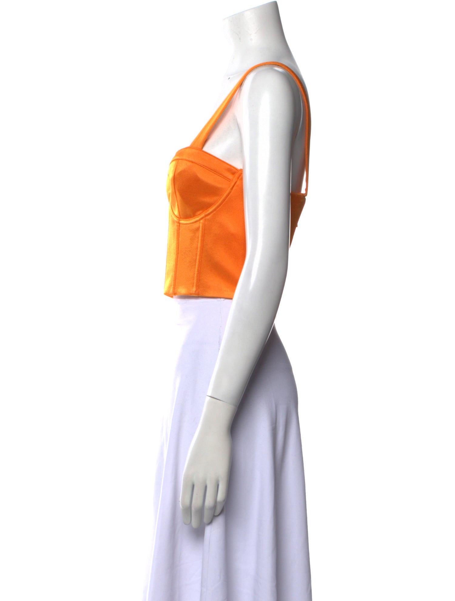 Alice + Olivia Square Neckline Sleeveless Crop Top