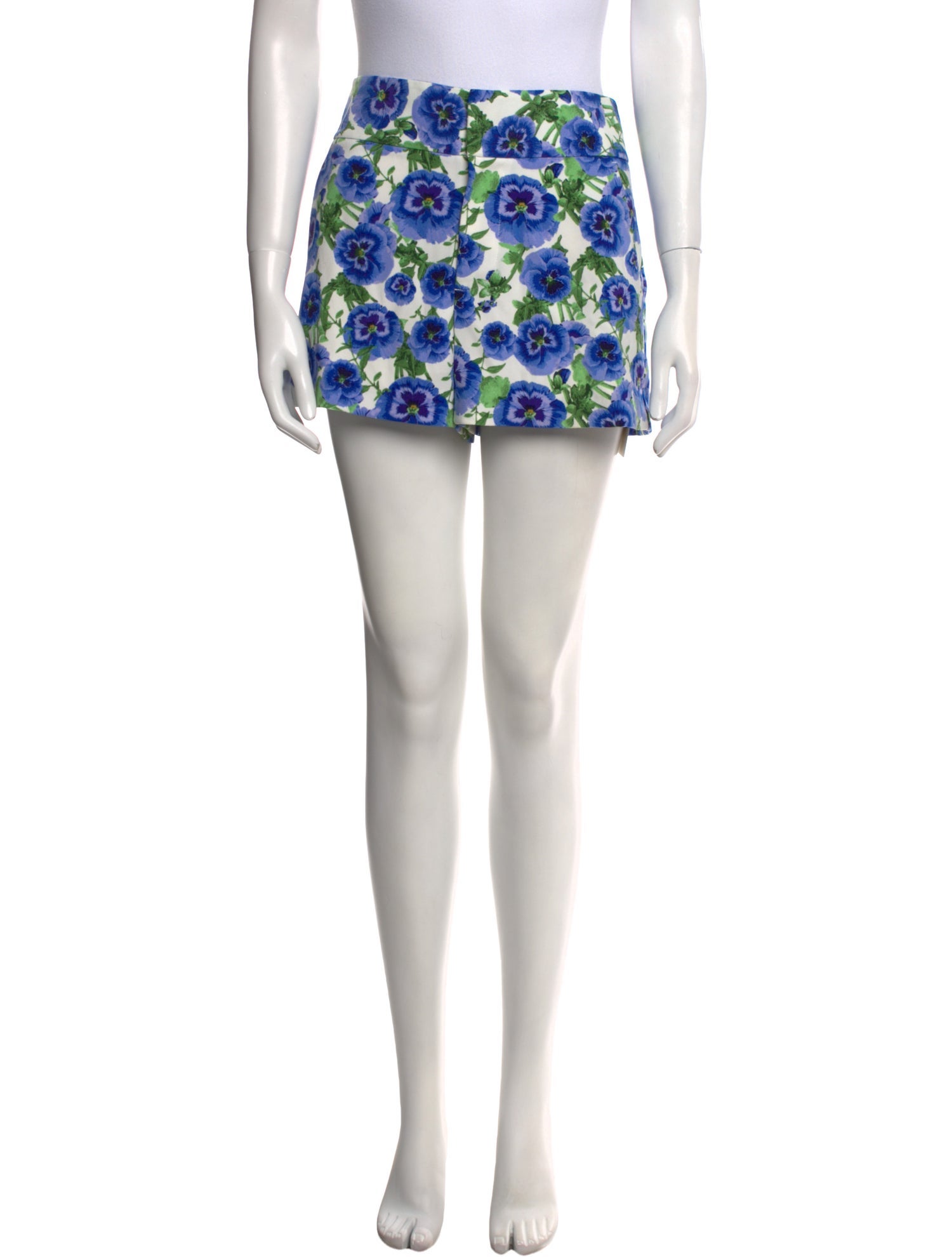 Alice + Olivia Floral Print Mini Shorts