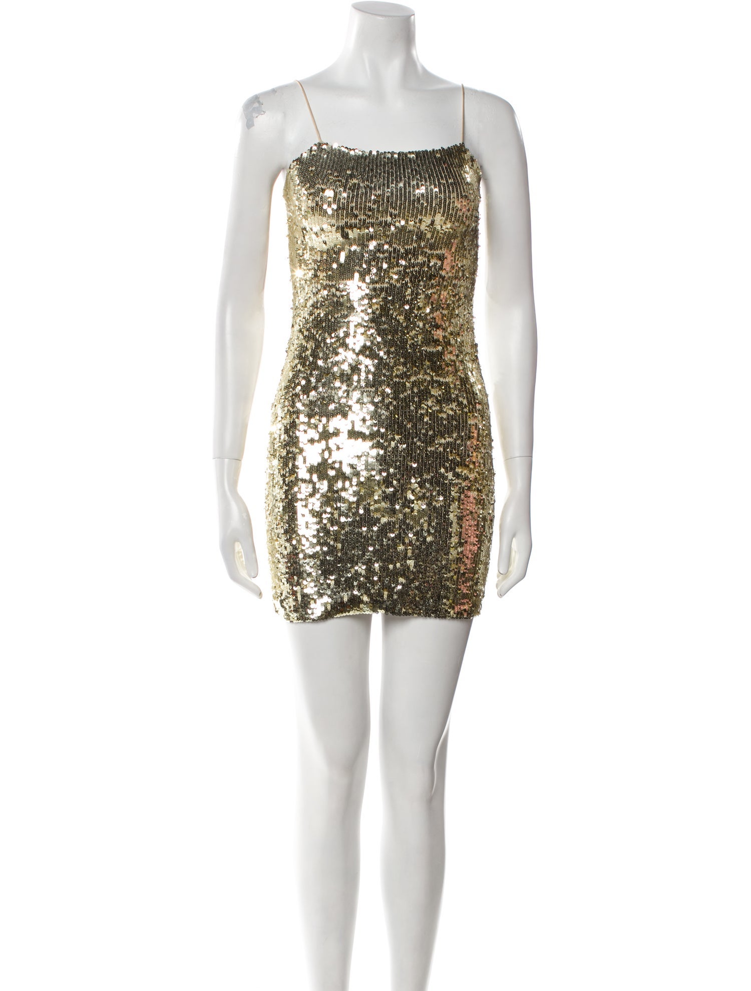 Alice + Olivia Square Neckline Mini Dress