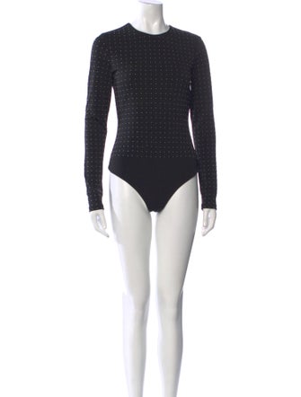 Alice + Olivia Crew Neck Long Sleeve Bodysuit
