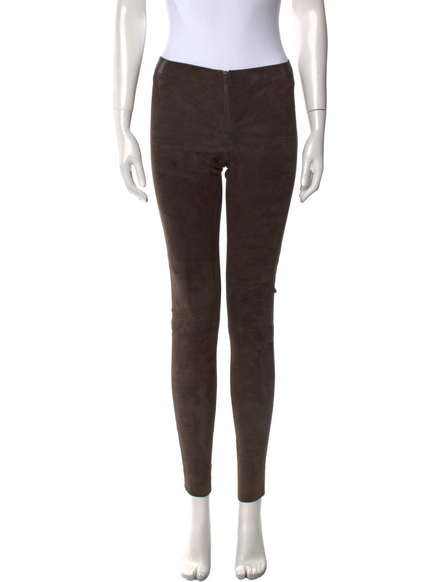 Alice + Olivia Lamb Leather Skinny Leg Pants