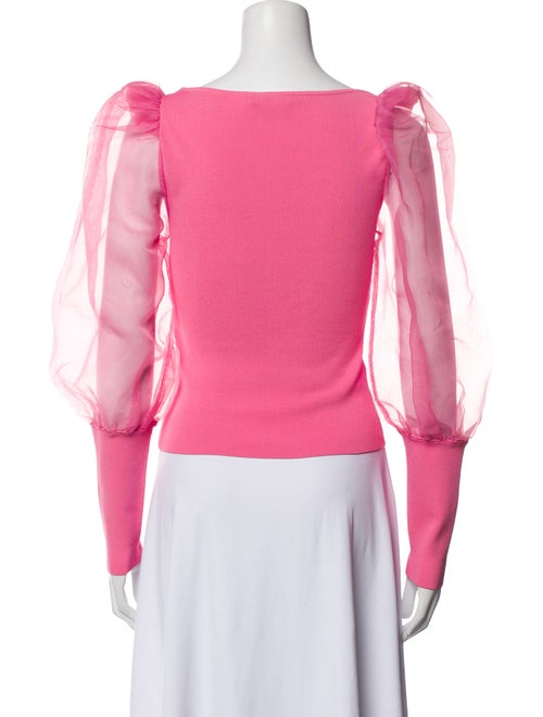 Alice + Olivia Bateau Neckline Long Sleeve Top