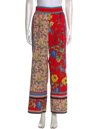 Alice + Olivia Floral Print Wide Leg Pants