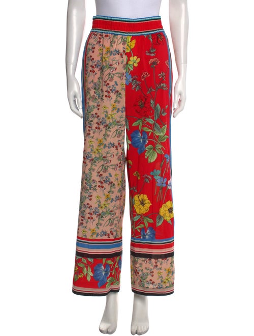 Alice + Olivia Floral Print Wide Leg Pants