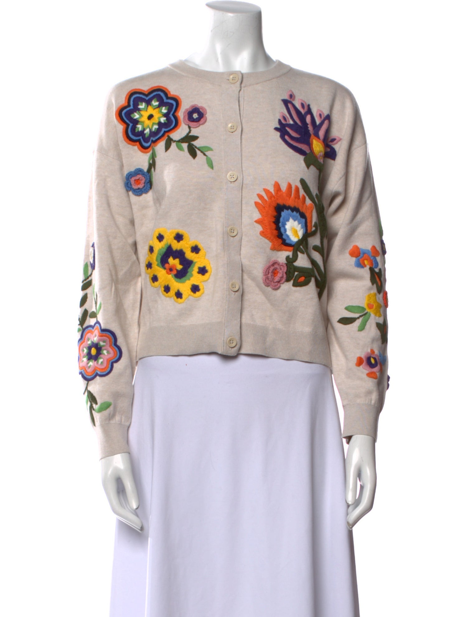 Alice + Olivia Graphic Print Crew Neck Sweater w/ Tags