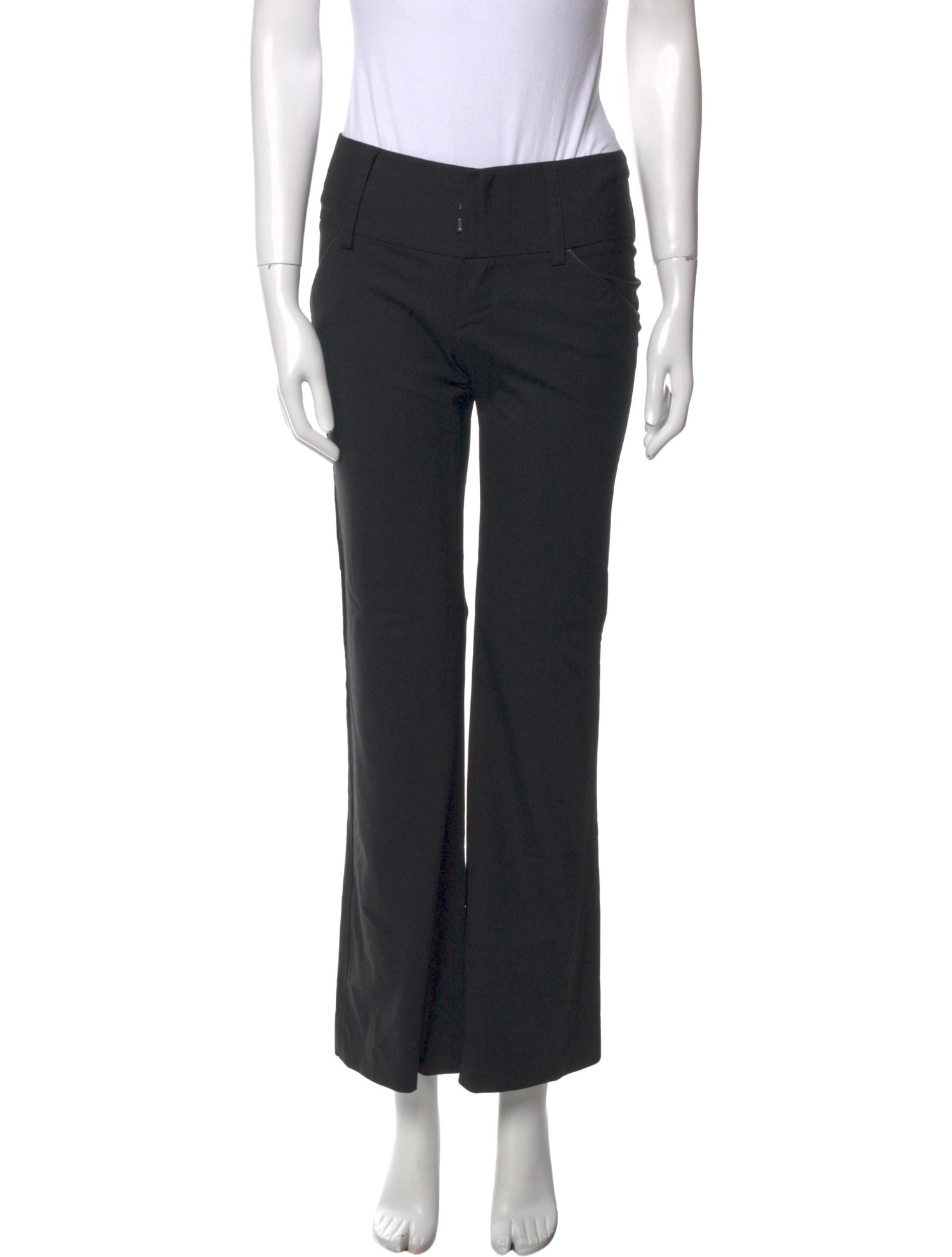 Alice + Olivia Virgin Wool Wide Leg Pants