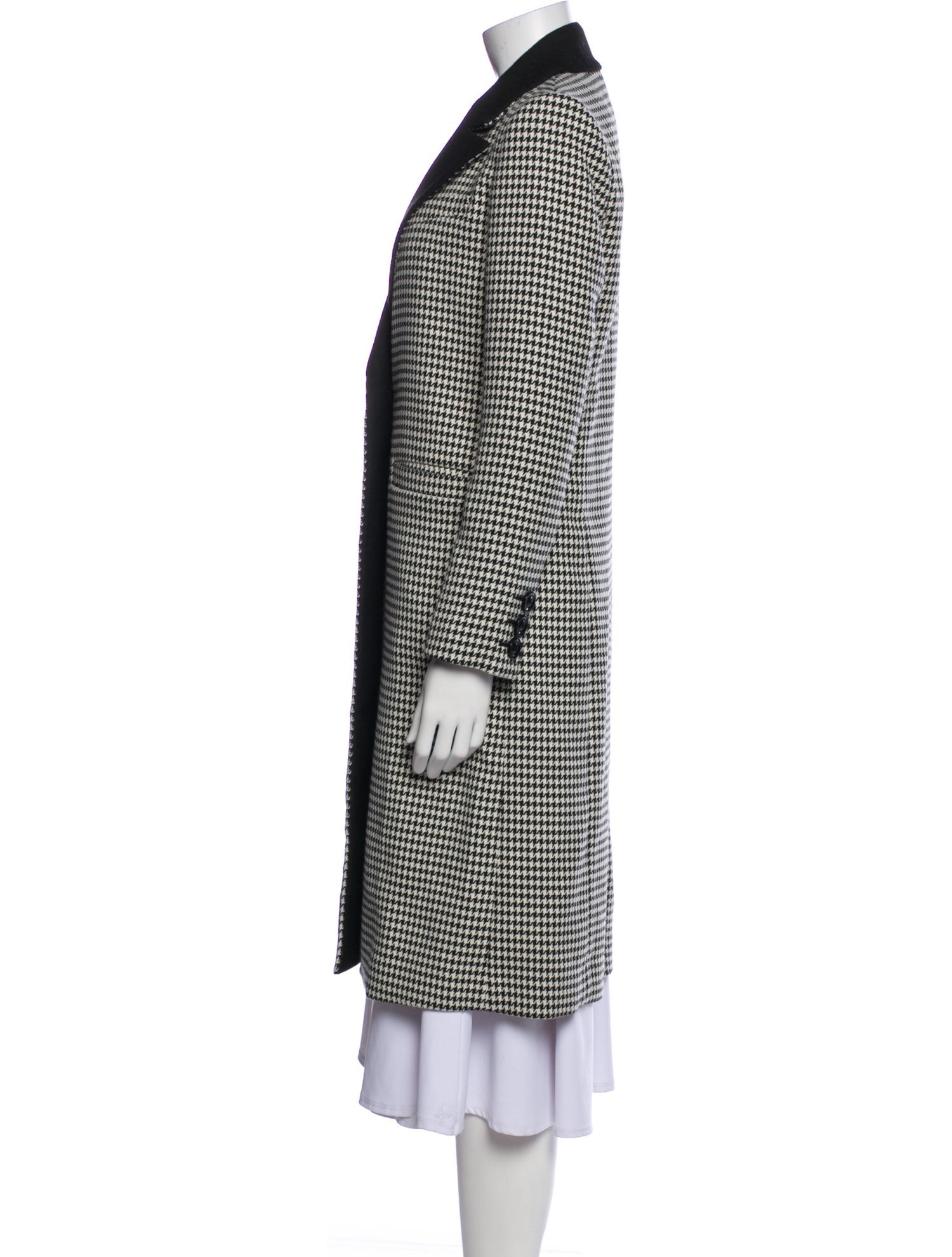 Alice + Olivia Houndstooth Print Coat