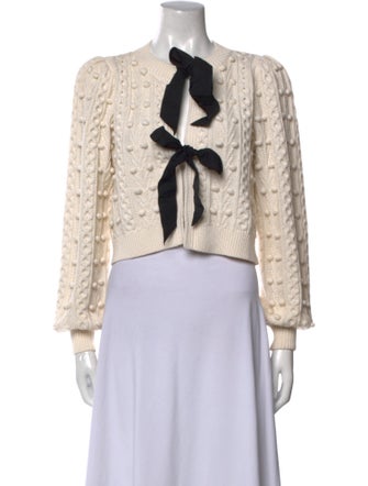 Alice + Olivia Printed Crew Neck Sweater
