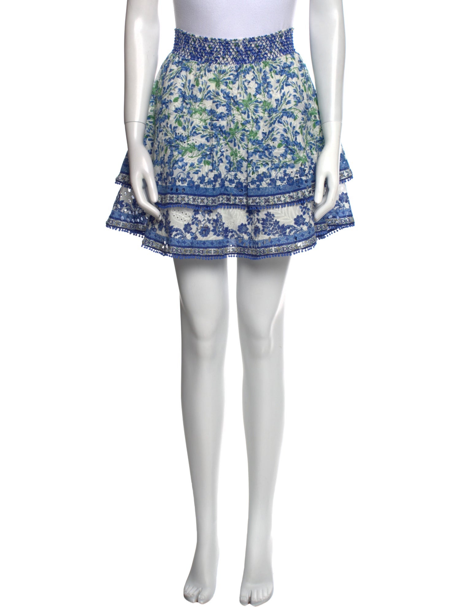 Alice + Olivia Floral Print Mini Skirt
