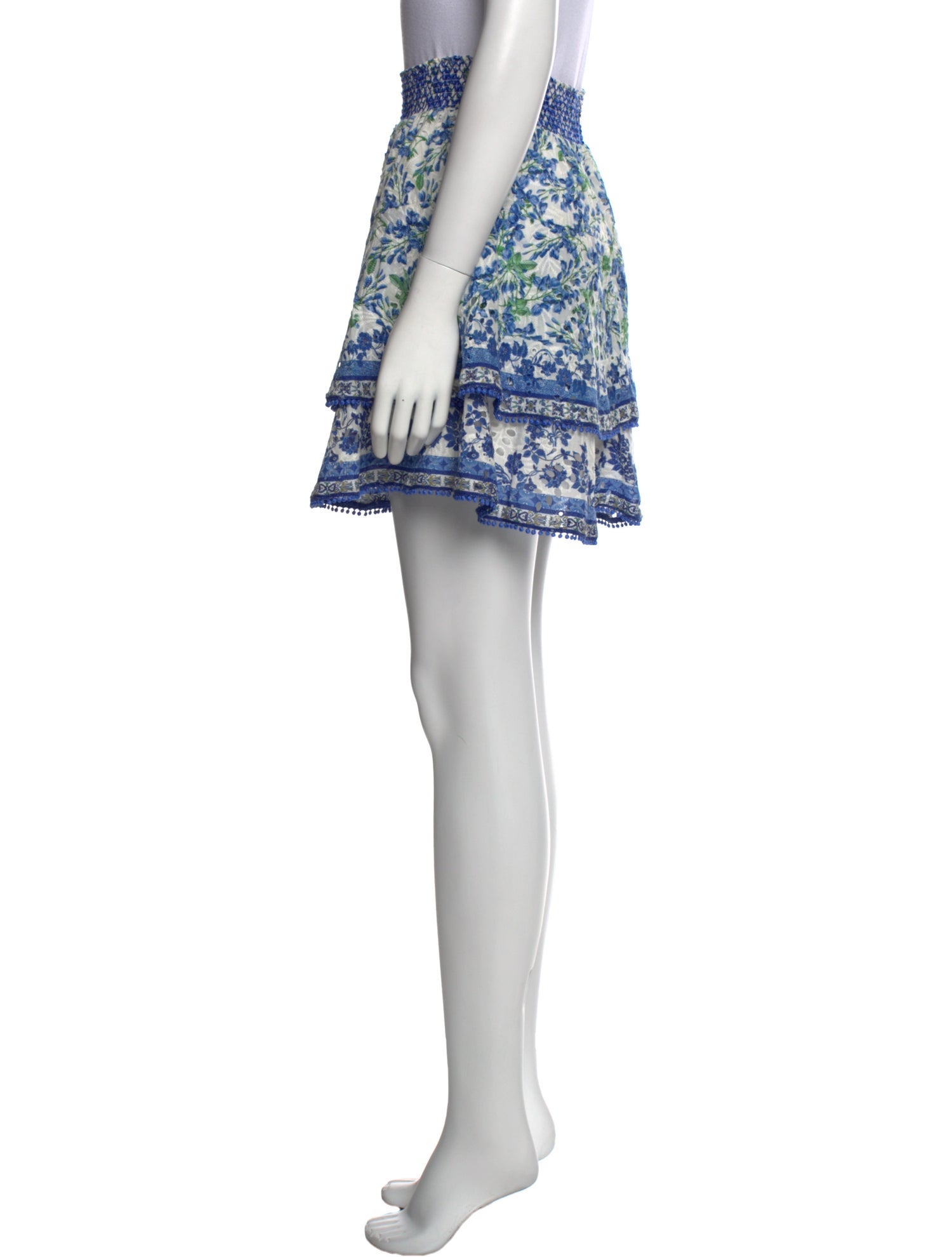 Alice + Olivia Floral Print Mini Skirt