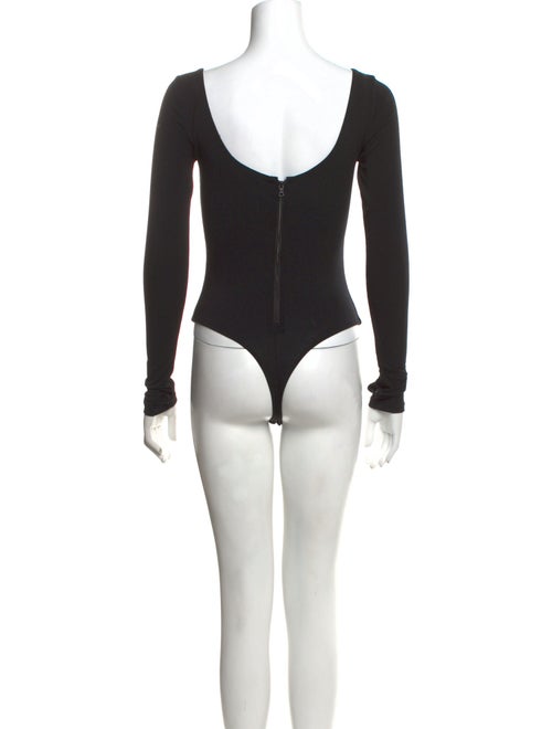 Alice + Olivia Scoop Neck Long Sleeve Bodysuit