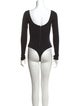 Alice + Olivia Scoop Neck Long Sleeve Bodysuit