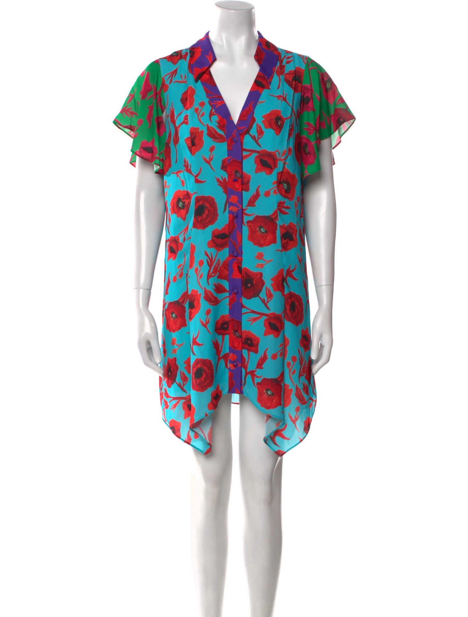 Alice + Olivia Printed Knee-Length Dress w/ Tags