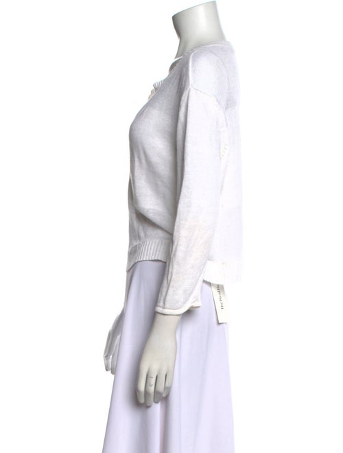 Alice + Olivia Linen V-Neck Sweater