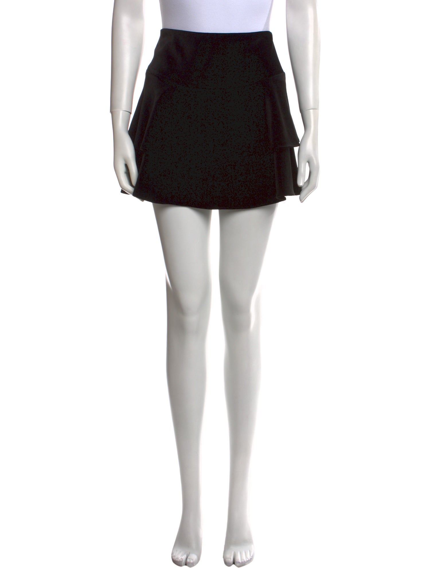 Alice + Olivia Pleated Accents Mini Skirt