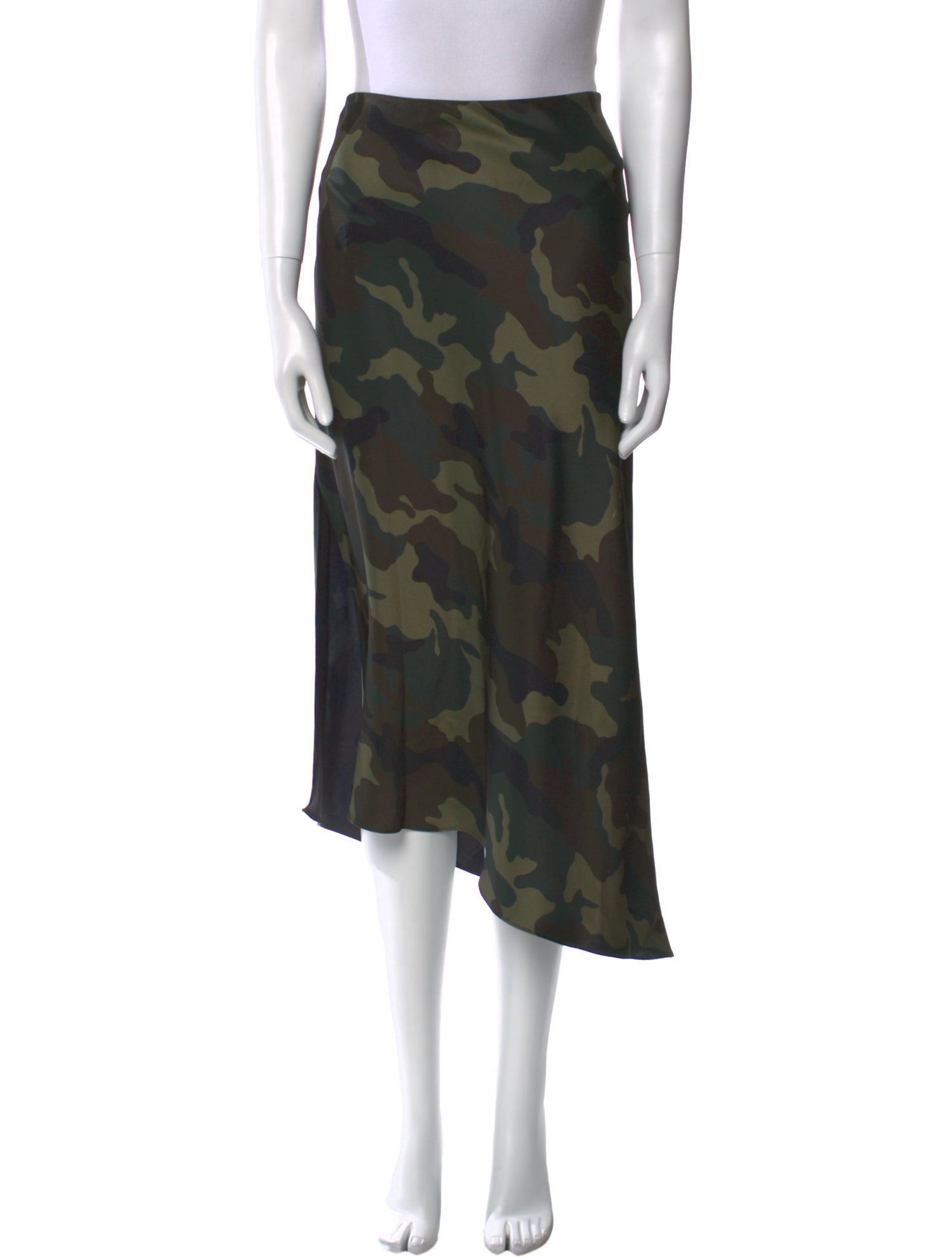 Alice + Olivia Camouflage Print Midi Length Skirt