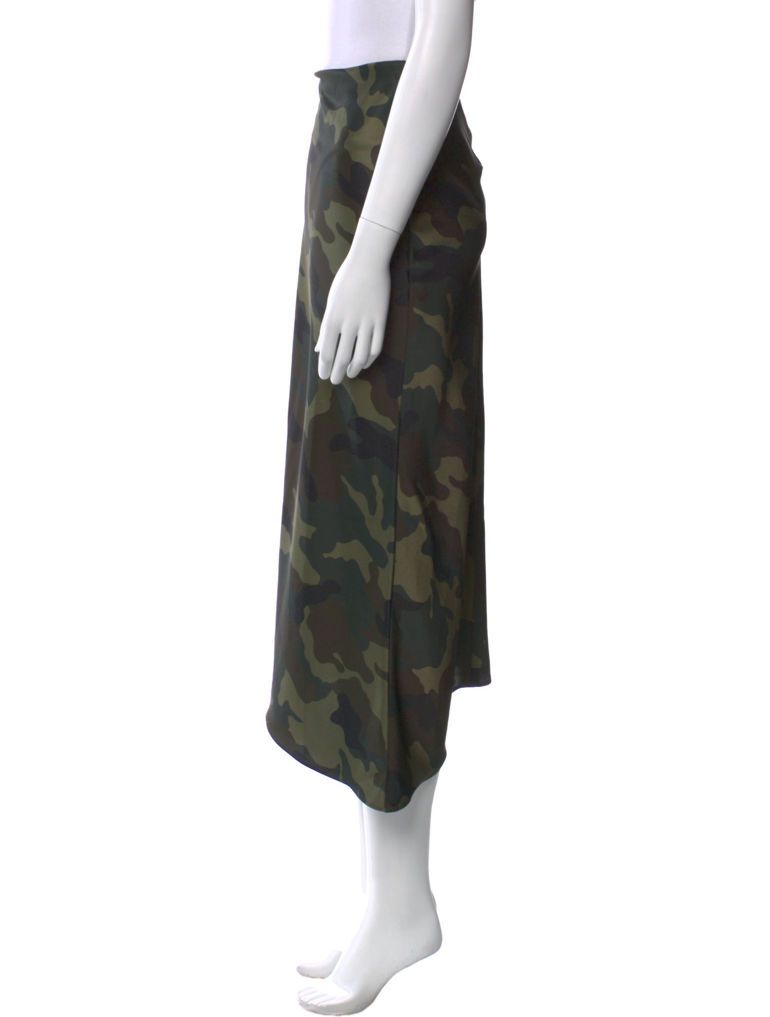 Alice + Olivia Camouflage Print Midi Length Skirt