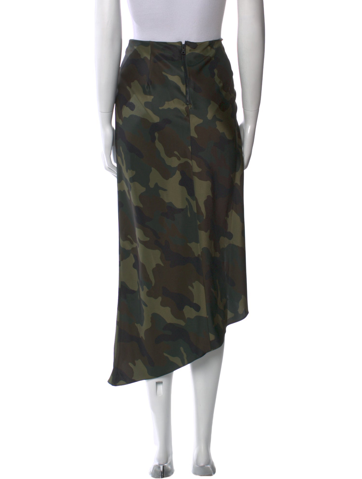 Alice + Olivia Camouflage Print Midi Length Skirt