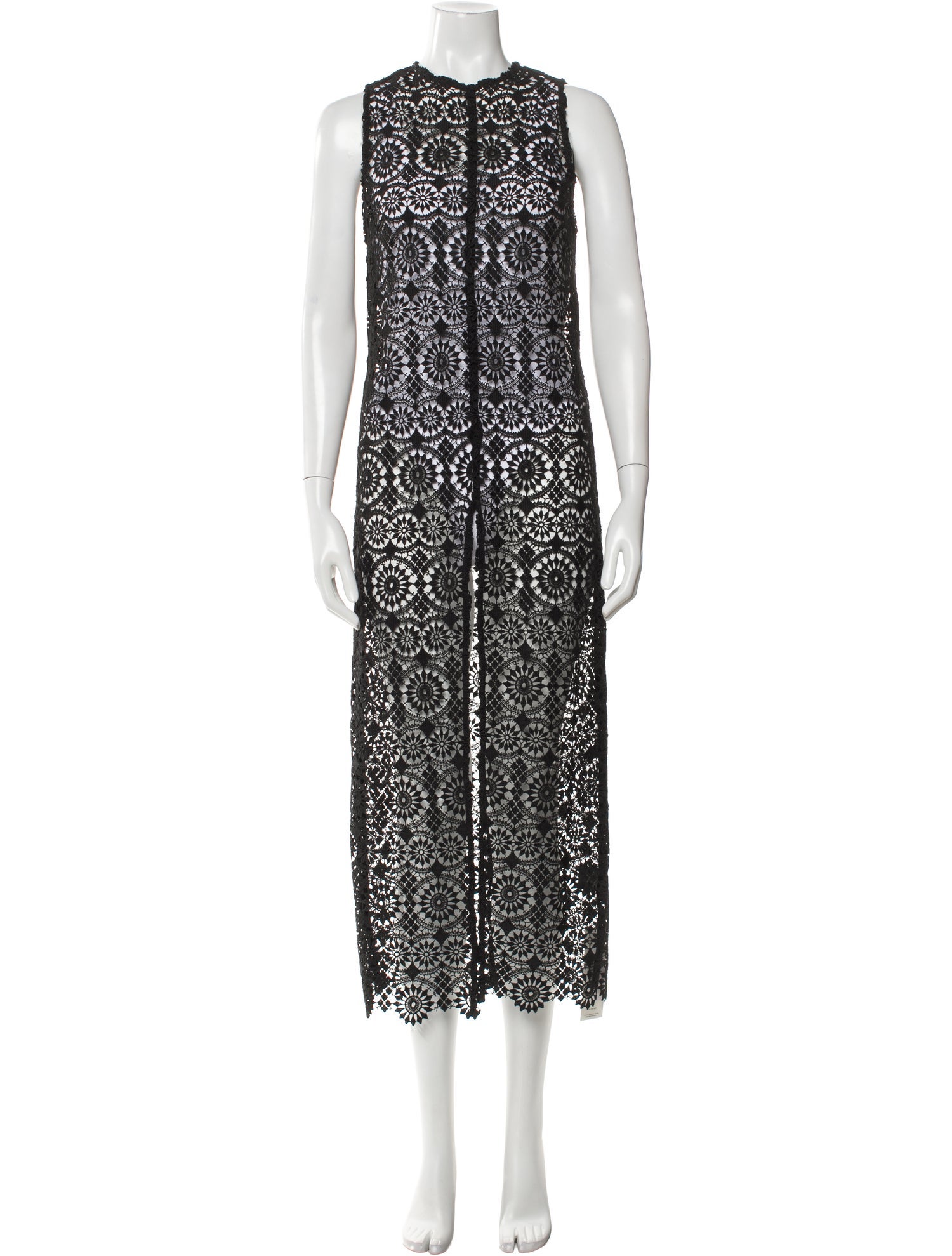 Alice + Olivia Lace Pattern Long Dress