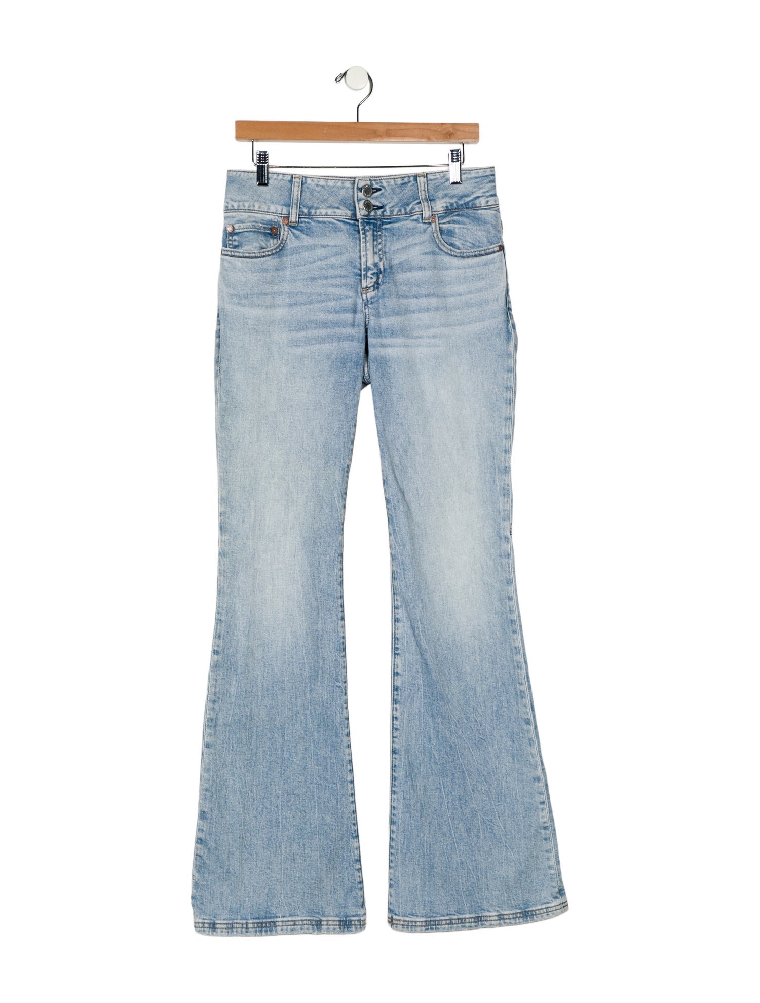Alice + Olivia Mid-Rise Wide Leg Jeans