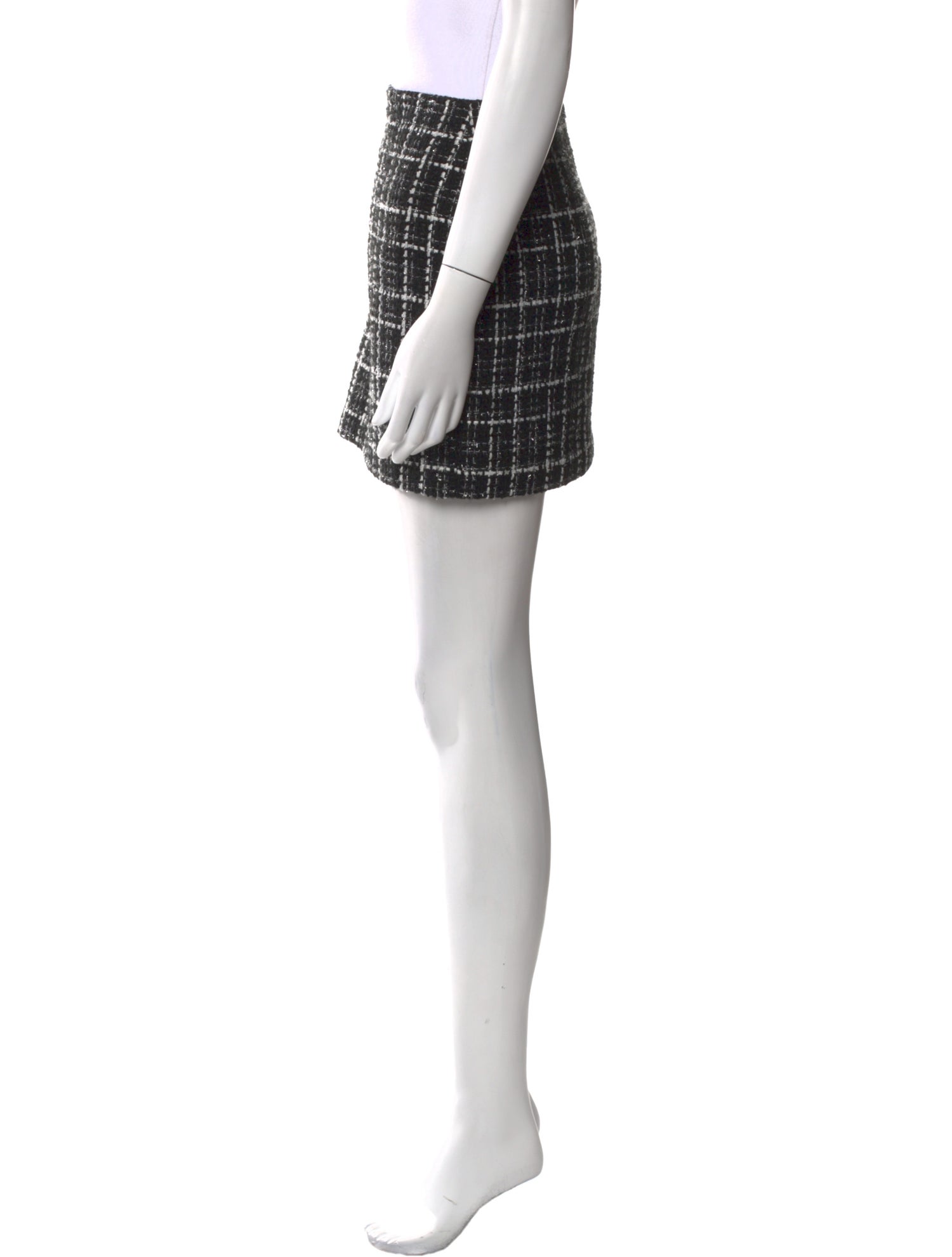 Alice + Olivia Plaid Print Mini Skirt