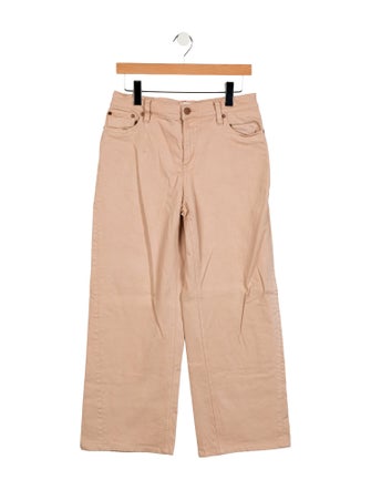 Alice + Olivia Mid-Rise Wide Leg Jeans