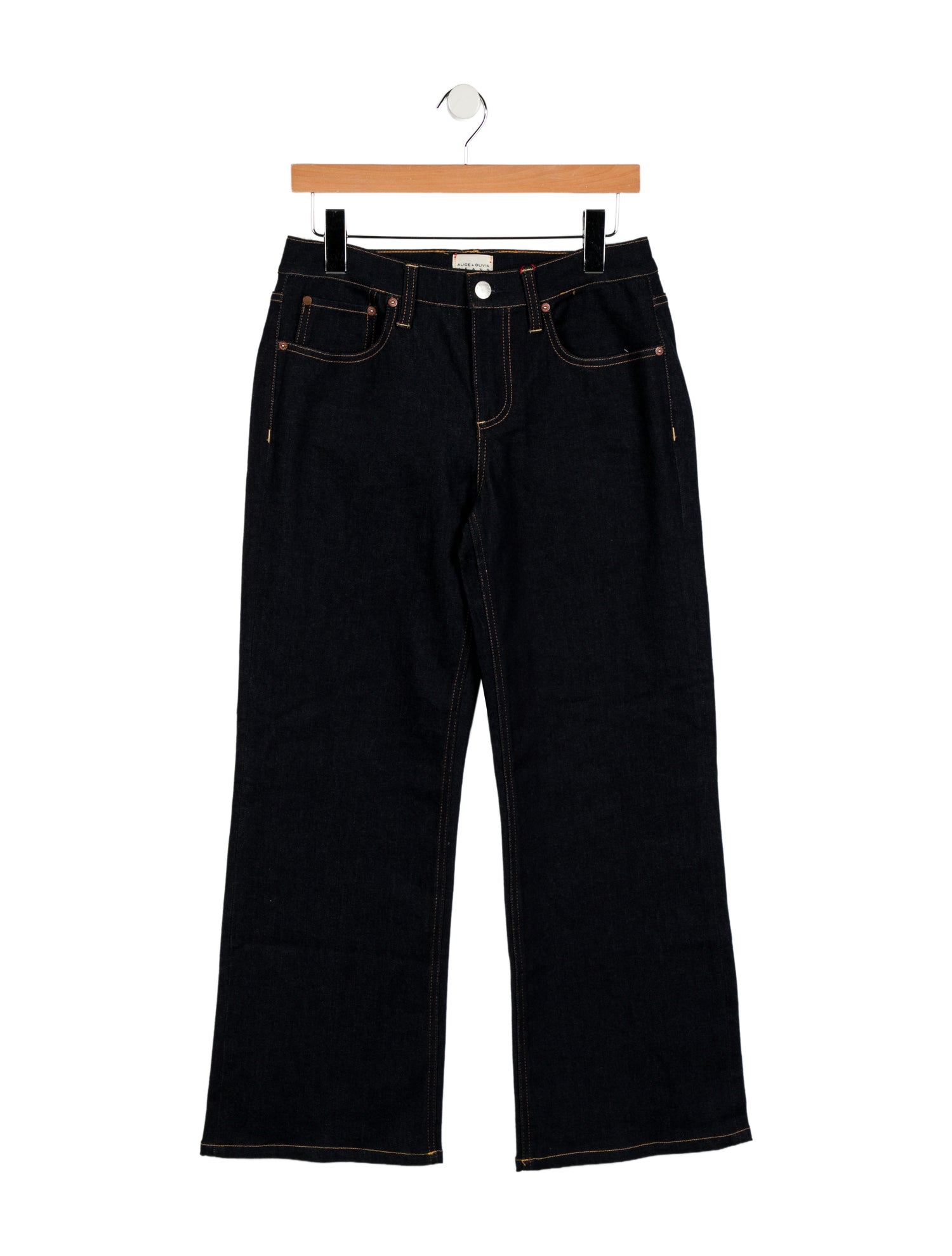 Alice + Olivia Mid-Rise Wide Leg Jeans w/ Tags