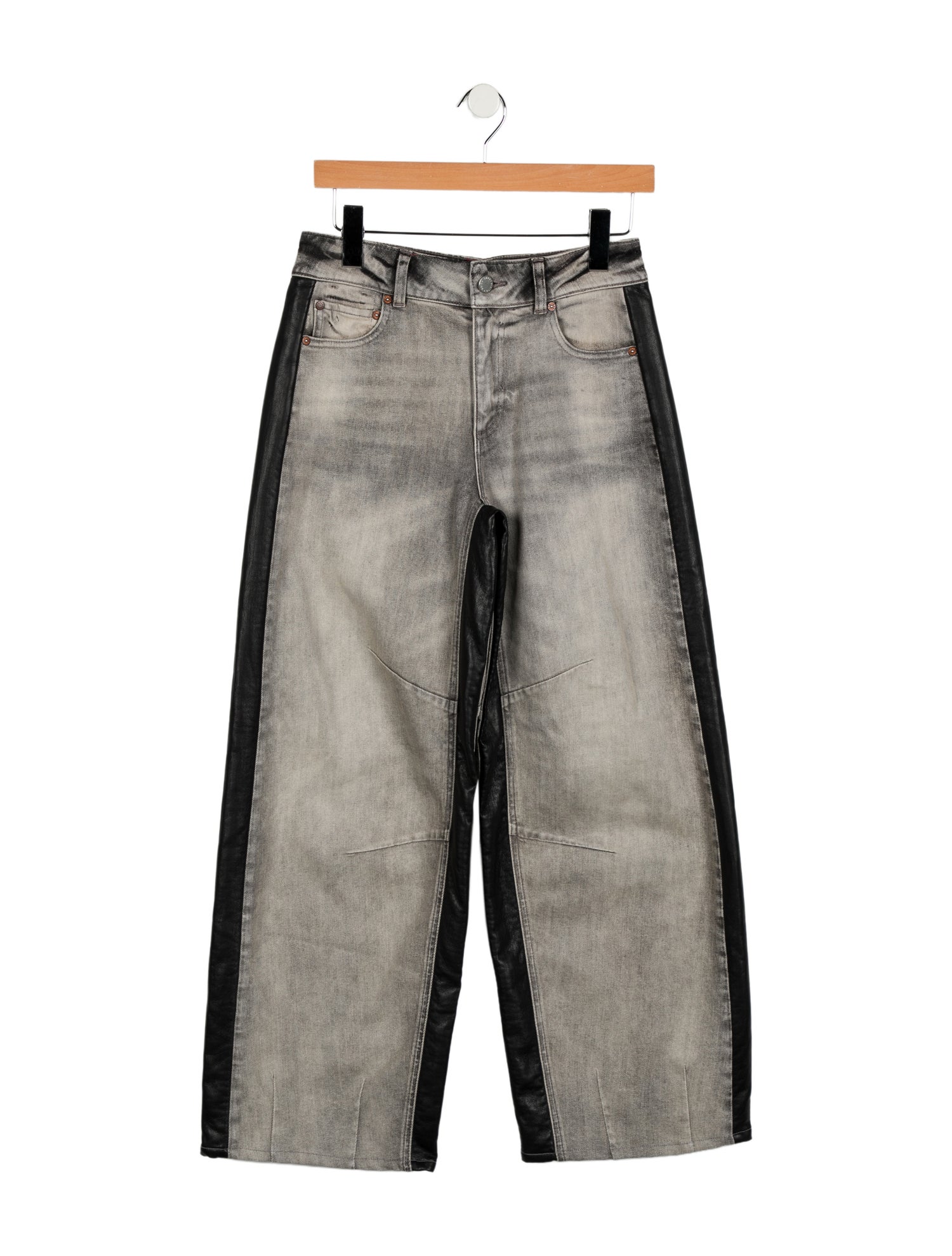 Alice + Olivia Mid-Rise Wide Leg Jeans