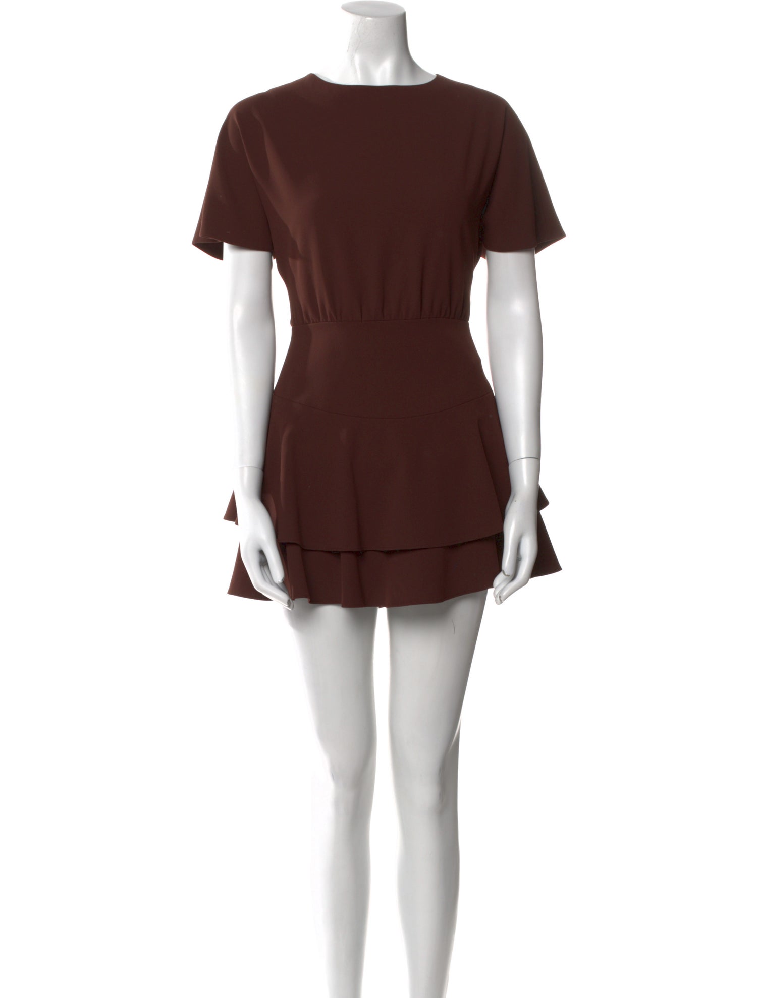 Alice + Olivia Bateau Neckline Mini Dress